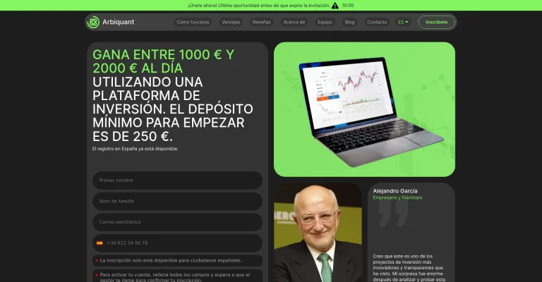 ¿Qué es Arbiquant: Opiniones, ¿es una estafa o es seguro y fiable?