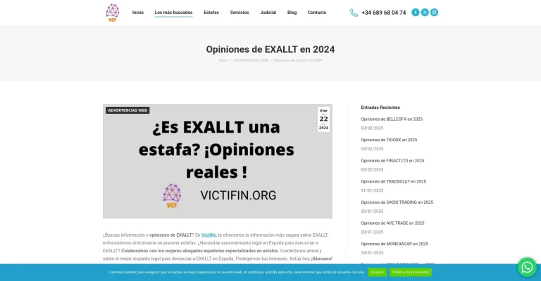¿Qué es Exallt: Opiniones, ¿es una estafa o es seguro y fiable?