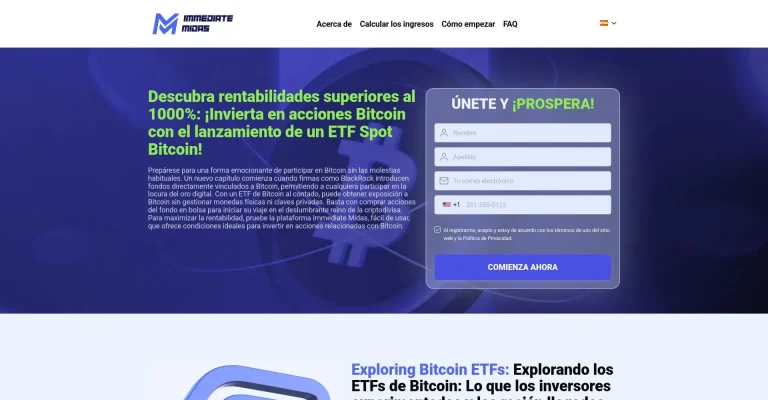 ¿Qué es Immediate Midas: Opiniones, ¿es una estafa o es seguro y fiable?