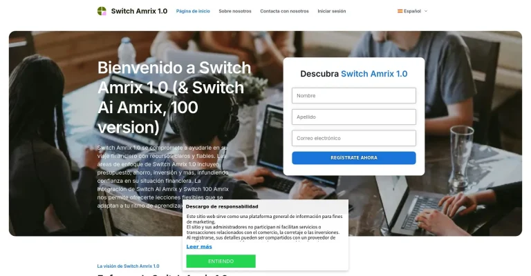¿Qué es Switch Amrix: Opiniones, ¿es una estafa o es seguro y fiable?