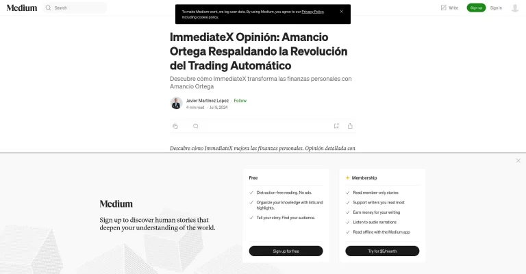 ¿Qué es Immediatex: Opiniones, ¿es una estafa o es seguro y fiable?