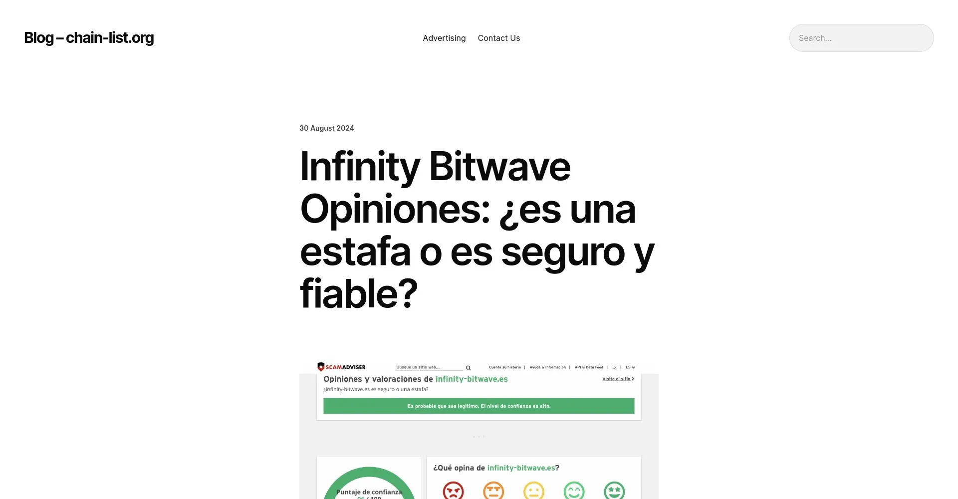 ¿Qué es Infinity Bitwave: Opiniones, ¿es una estafa o es seguro y fiable?