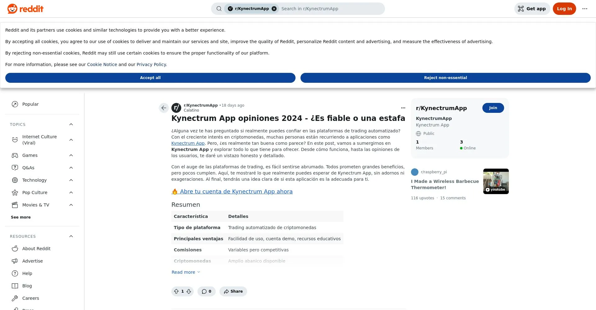 ¿Qué es Kynectrum App: Opiniones, ¿es una estafa o es seguro y fiable?