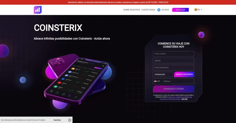 ¿Qué es Coinsterix: Opiniones, ¿es una estafa o es seguro y fiable?