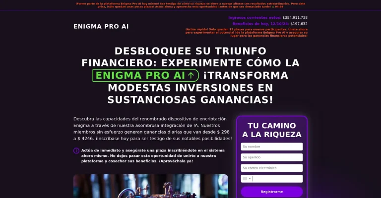 ¿Qué es Enigma Pro AI: Opiniones, ¿es una estafa o es seguro y fiable?