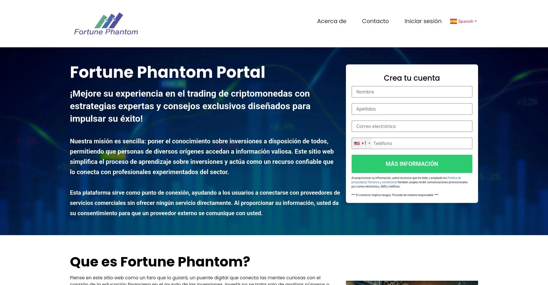 ¿Qué es Fortune Phantom: Opiniones, ¿es una estafa o es seguro y fiable?